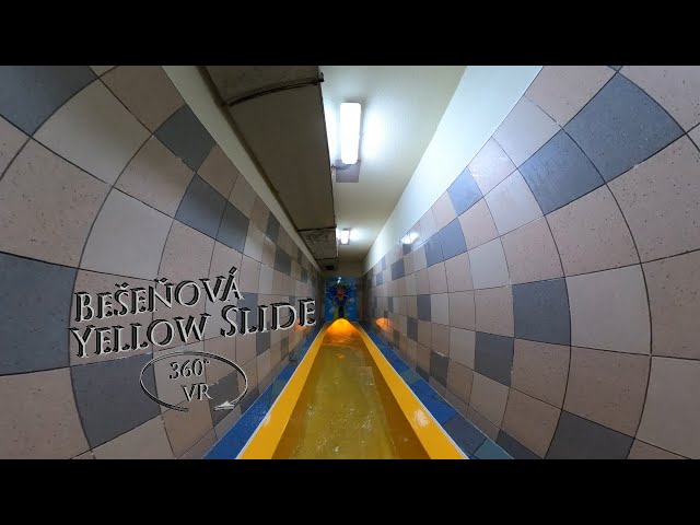 Bešeňová Yellow Waterslide (Night) 360° VR POV Onride