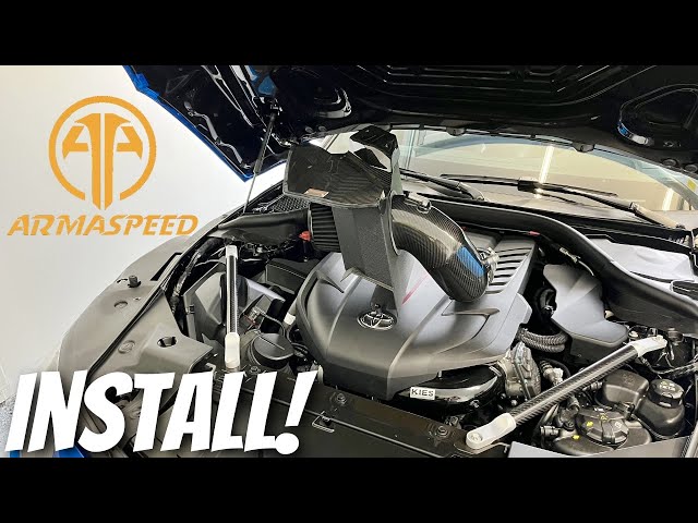 (2020-2024) MK5 Toyota Supra 3.0 B58 Armaspeed Carbon Fiber Air Intake Detailed Installation