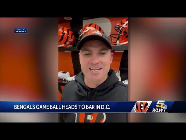 Game ball delivered to 'Bengals themed' sports bar in Washington D.C.