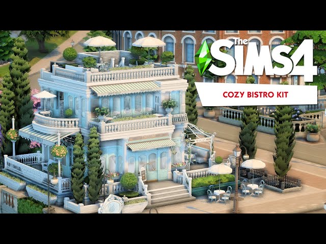 Watch me build a Cozy Bistro Cafe ☕ The Sims 4 Speed Build Video (no CC)  #thesims4