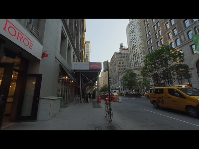 3D VR 180, New York,  Manhattan, Park Ave 23 St to 22 St, left side.