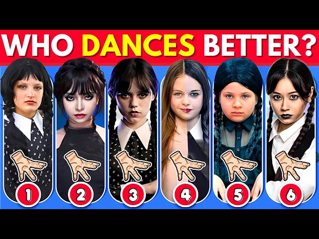 Who Dances Better? Wednesday Dance Edition 🖤💃Salish Matter, Like Nastya, Jenna Ortega, Diana, Kassie