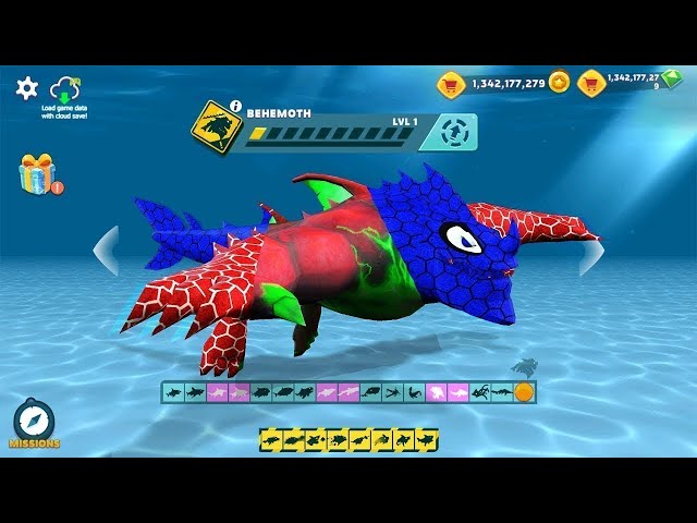 Hungry Shark Evolution - BEHEMOTH HULK SKIN VS SPIDER SKIN - ALL 25 SHARKS UNLOCKED HACK MOD APK