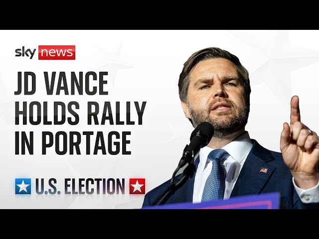 US Election | JD Vance holds a campaign rally in Michigan