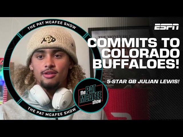 Julian Lewis commits to Colorado, talks excitement to play for Deion Sanders | Pat McAfee Show