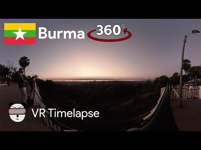 🌍 360° Sunset Vista | Mawlamyine, Burma 🇲🇲【GoPro VR Travel | 360 Video】