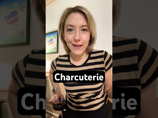 How to Pronounce CHARCUTERIE - #SHORTS Quick #English Pronunciation Mini Lesson #Learnenglish