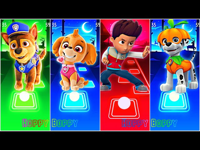 PAW Patrol - Ryder 🆚 Chase 🆚 Skye 🆚 Marshall 🎶 Tiles Hop EDM Rush