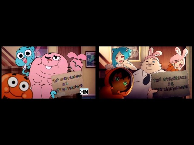 What if "The Amazing World Of Gumball" was an anime (Comparison)