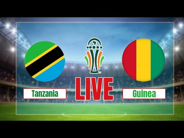 🔴[LIVE]  Tanzania vs Guinea | Africa Cup of Nations Qualifiers 2024 | Full Match Today