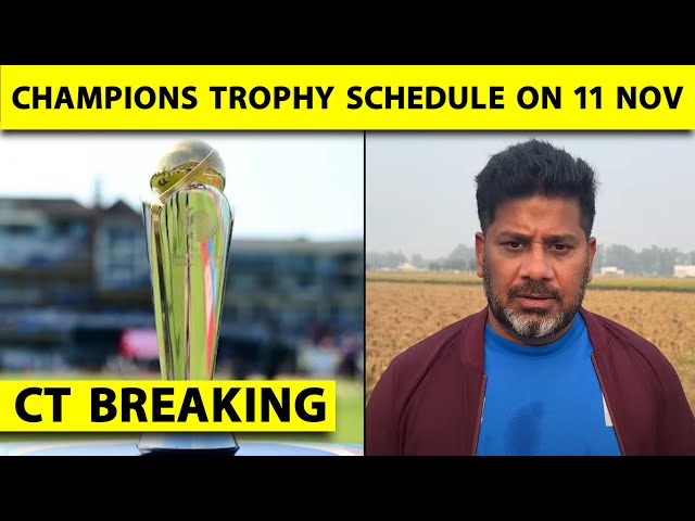 BREAKING: Champions Trophy Schedule on Nov 11 Without Venues | BCCI to Seek Govt Advice Soon