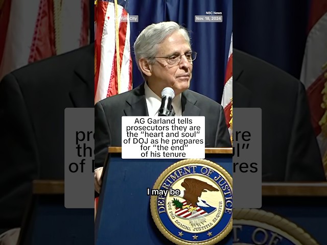 AG Garland tells prosecutors they are the ‘heart and soul’ of the DOJ