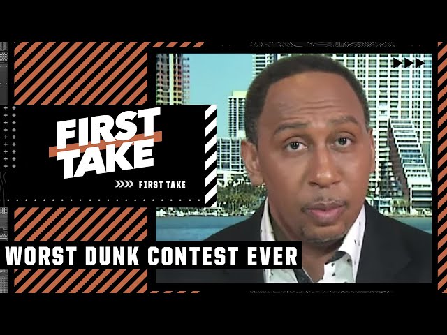 That was THE WORST dunk contest in the HISTORY of basketball - Stephen A. Smith 😂🍿 | First Take