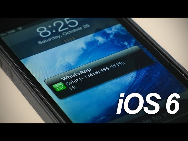 using WhatsApp on iOS 6!