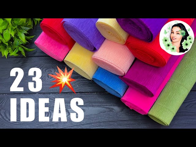 23 IDEAS 💥 Crepe Paper Decoration Ideas Crepe Paper Flowers