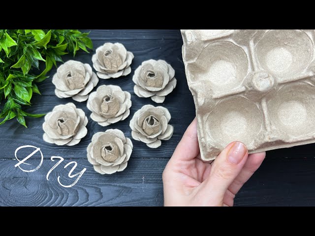 EASY Idea from Egg Carton Box EGG Tray Craft DIY Tutorial