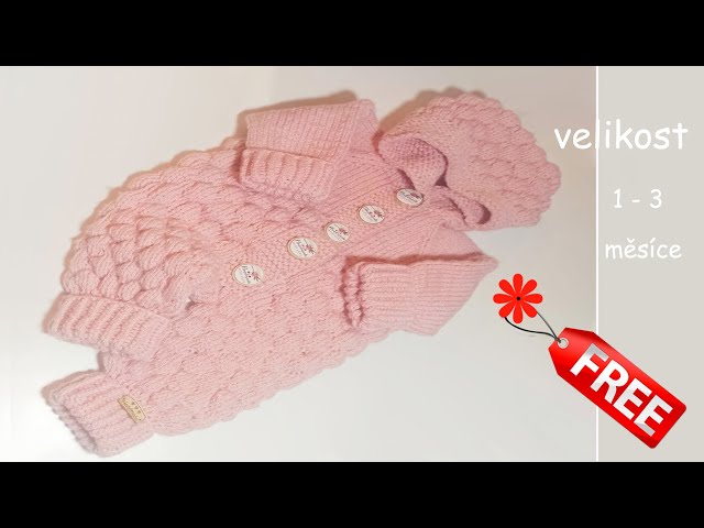 Pletený dětský overal. Knitting Baby Overalls Free Pattern