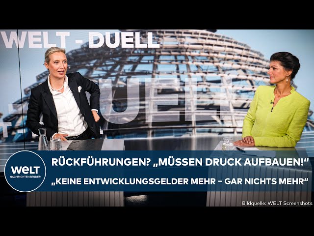 TV-DUELL: Rückführungen! "Müssen Druck aufbauen – keine Entwicklungsgelder mehr – gar nichts mehr"