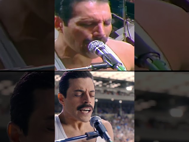 Rami Malek as Freddie Mercury in Bohemian Rhapsody 💯 👏