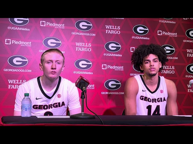 Georgia basketball's Asa Newell, Blue Cain share thoughts from Alabama A&M win, preview Bahamas trip