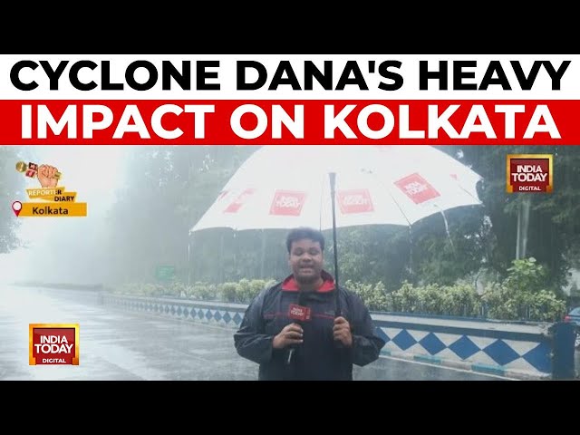 Cyclone Dana Landfall Impacts Kolkata Despite Hitting Odisha | India Today News