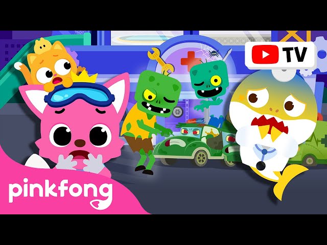 HELP! 🩹The Police Car is Sick! | Car Hospital | Hospital Play with Baby Shark | Official Pinkfong