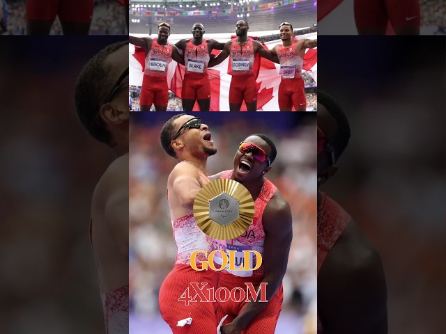 🏅🇨🇦 Canada Wins GOLD in 4x100m Relay! 🏃‍♂️🔥 | Paris Olympics 2024