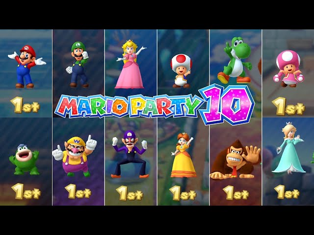 Mario Party 10 // All Characters [1st Place]