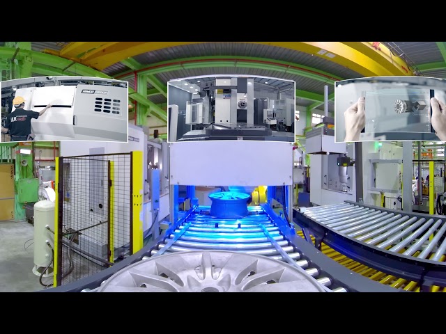 360 Factory Tour(Machine Tools) - Intelligent Automated Aluminum Rim Production Line