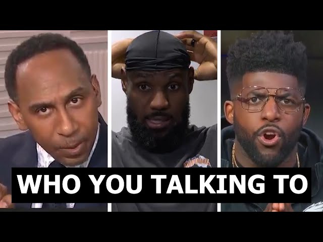 Stephen A Smith SCREAMS At LeBron James For Being Sensitive over Bronny & Leaving Social Media!