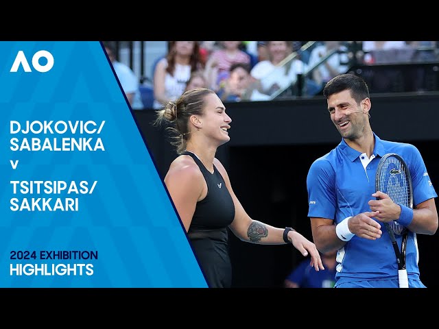 Djokovic/Sabalenka v Tsitsipas/Sakkari Full Match | Australian Open 2024 Exhibition