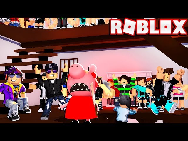 Roblox Piggy, But with 100 Players... and I trolled them all!