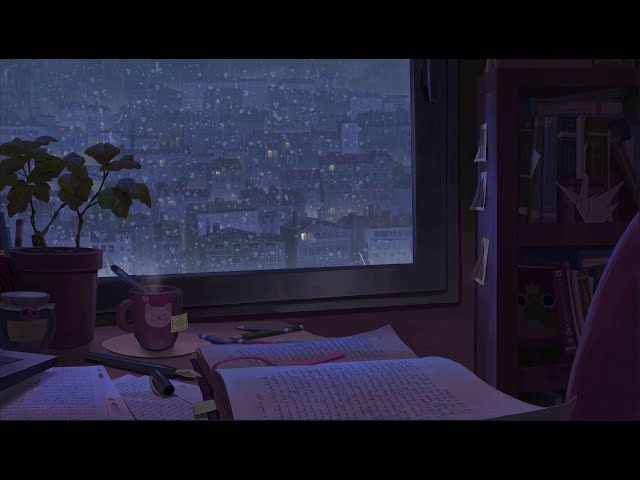 Gentle Rain 🌧️ sounds to sleep/study to [Indoor]