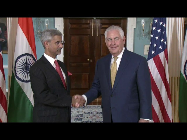 Secretary Tillerson Meets with Indian Foreign Secretary Jaishankar