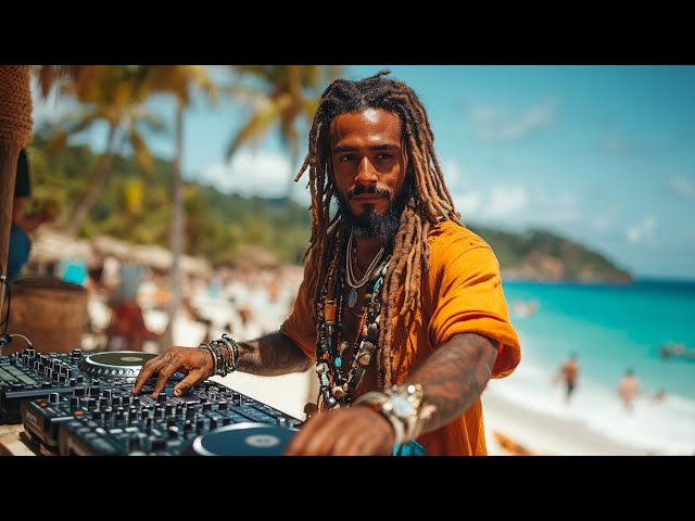 Tropical Reggae Vibes | DJ Mixing on Sandy Shores | Reggae Music Experience