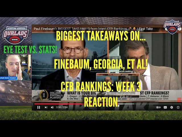 Reaction to: Paul Finebaum's BIGGEST TAKEAWAYS!