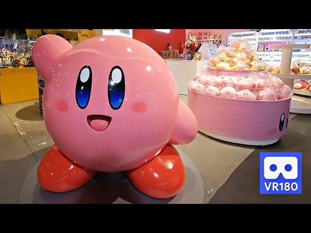 Kirby in Nintendo Switch Game Store 3D 180VR 4K 😍😍 Kirby and the forgotten land