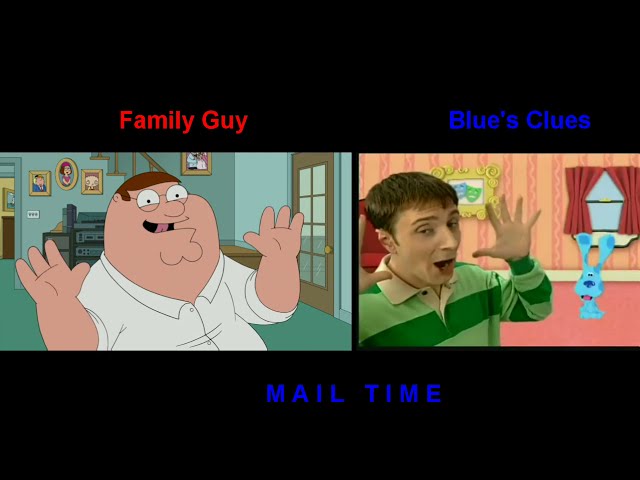 Mail Time Family Guy vs Blue's Clues