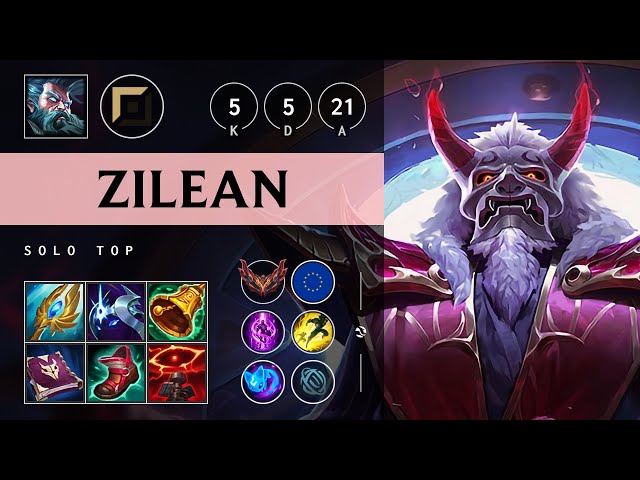 Zilean Top vs Gnar - EUW Grandmaster Patch 14.22