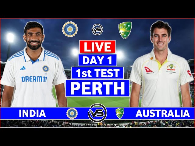 India v Australia 1st Test Day 1 Live | IND vs AUS 1st Test Live Scores & Commentary | India Innings