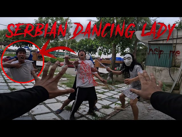 SERBIAN DANCING LADY REAL LIFE ESCAPE 18.0 | Horror Parkour Pov Short | Bubbles 3Run