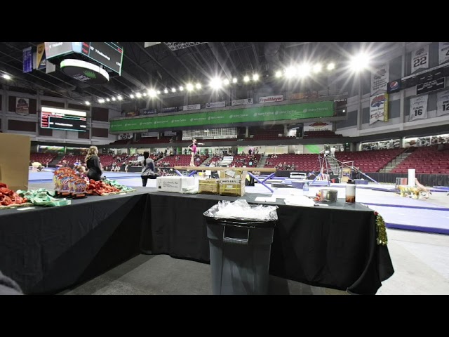 Gymnastics Level 4 Beam in 3D / VR