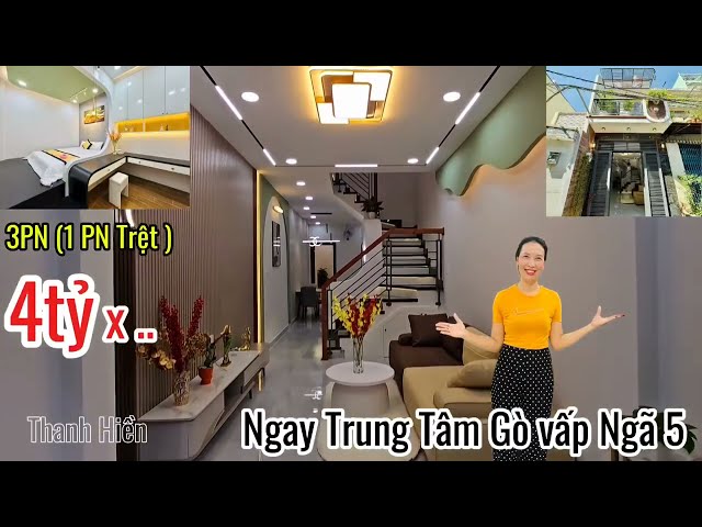 Bán nhà Gò Vấp | Nhà đối diện Vincom Quang Trung tiện ích đầy đủ phù hợp cho gia đình 3 thế hệ