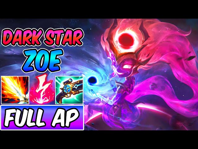 DARK STAR ZOE MID FULL AP GAMEPLAY | Best Build & Runes | League of Legends | S14