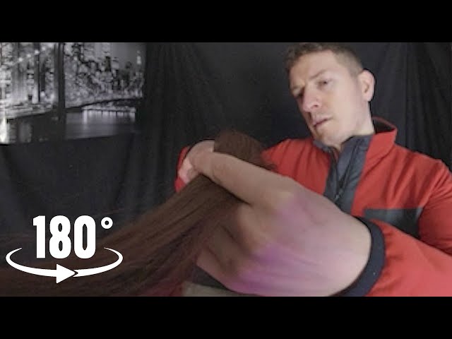 ASMR VR180 | Cutting and Brushing Your Hair - Hairdresser Experience 💈