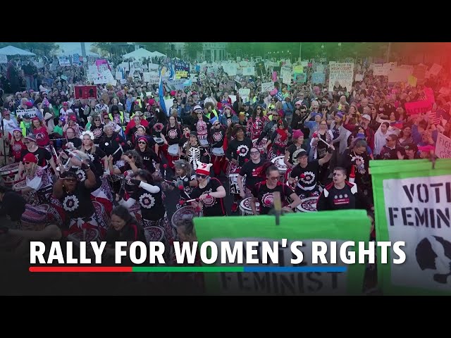 Thousands rally for women's rights in Washington ahead of presidential election | ABS-CBN News