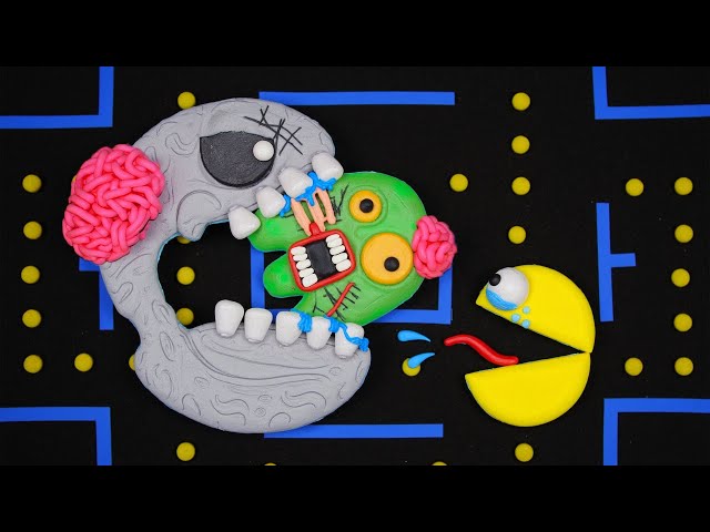 Pac-Man’s Zombie Escape: Can He Survive? | Funny Pacman Stop Motion