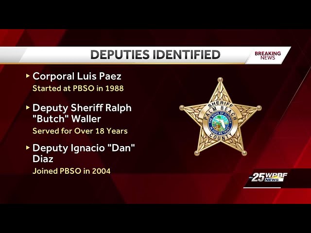 Authorities release names of motor deputies killed in crash along Southern Boulevard