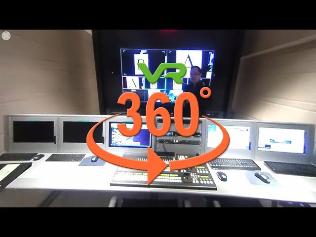 360° VR Television Studio Control Room Learning