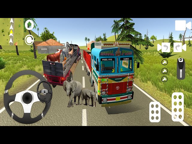 Village Off-Road Truck Take Few Animals  ✔️